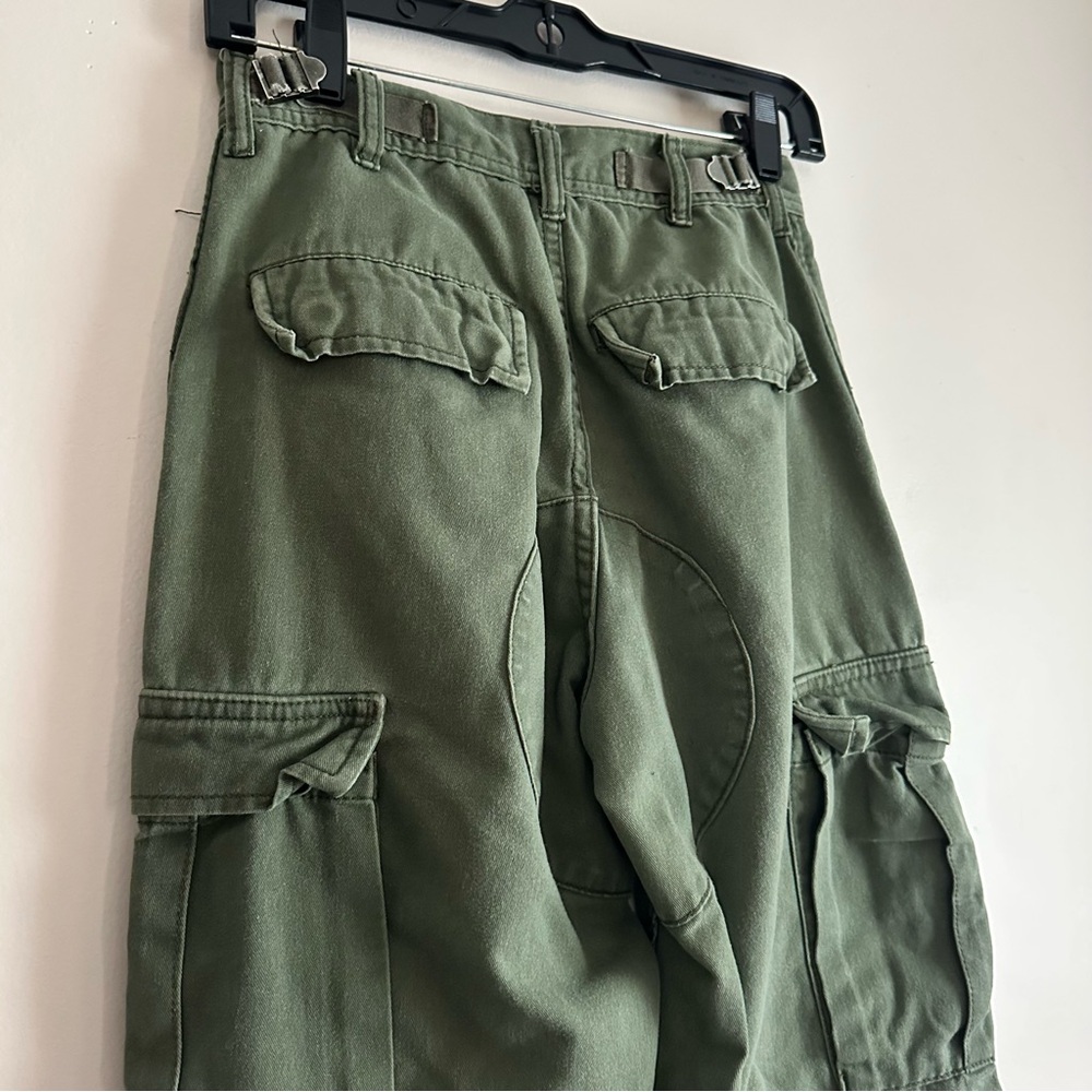 John Galt Green Cargo Straight Leg Pants - Picture 7 of 9